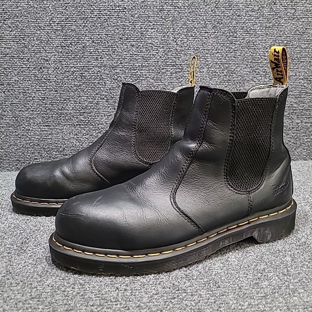 DR. Martens Arbor Steel Toe Work Boots Black Women's Size 9 / EU 41
